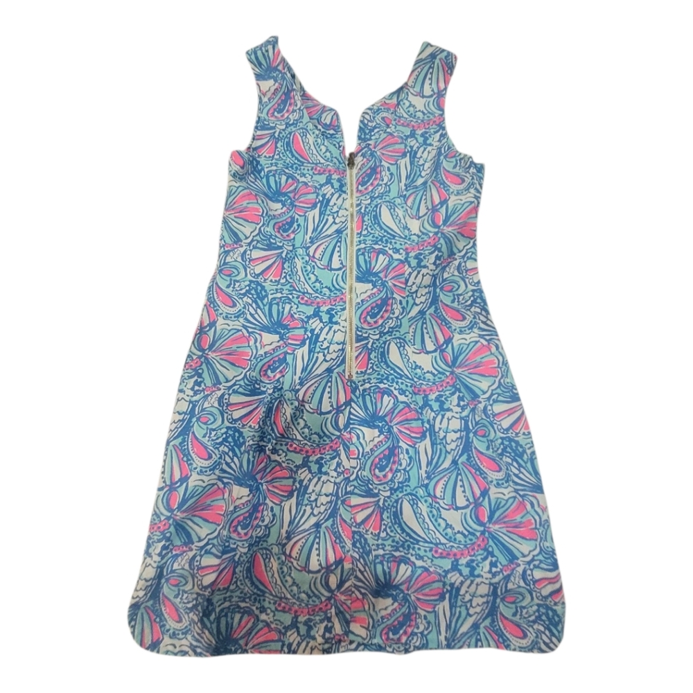 Not Available-Lilly Pulitzer Blue and Pink Anniversary Dress Size 6 - Picture 5 of 9